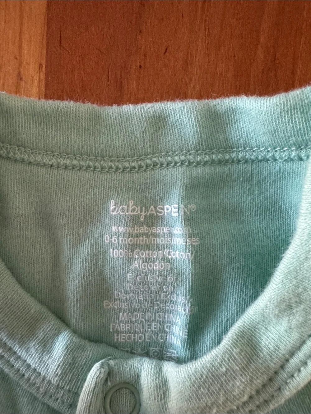 Baby Aspen Mint and White Doctor-Themed One-Piece Bodysuit